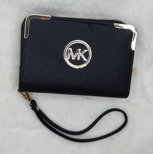 Michael Kors Black Leather Wallet Brand New